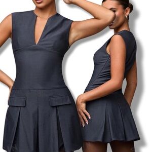 Low rise Pleated Hem Dress